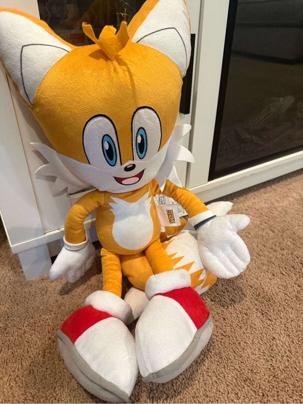 Sonic The Hedgehog Tails, Anime, Super Soft Plush Kids Cuddle Pillow